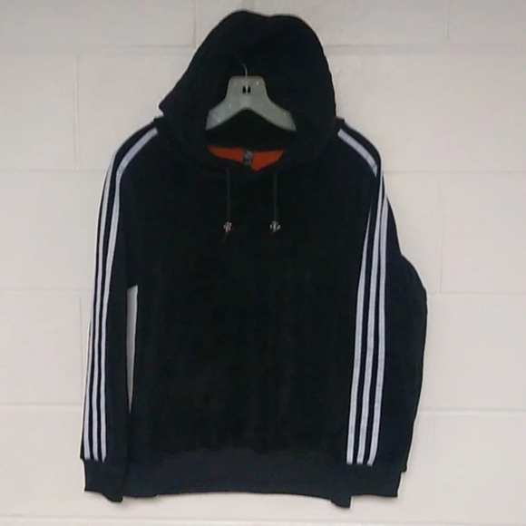 LUX VELOUR SWEATSHIRT, STREETWEAR HOODIE LINED WITH VELOUR - Picture 1 of 11